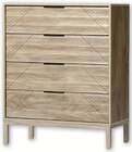 Commode 4 tiroirs - Hyper U à La Rochelle Commode 4 tiroirs en promo chez Hyper U La Rochelle à 99,00 €