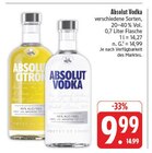 Vodka im Angebot bei EDEKA in Ansbach Vodka Angebote von Absolut bei EDEKA Ansbach für 9,99 €