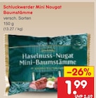 Mini Nougat Baumstämme im Angebot bei Netto Marken-Discount in Bottrop Mini Nougat Baumstämme Angebote von Schluckwerder bei Netto Marken-Discount Bottrop für 1,99 €