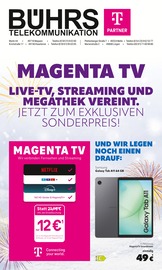 Aktueller Telekom Partner Bührs Melle Prospekt mit Handy, "MAGENTA TV", Seite 1