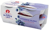 Fromage Blanc Bibeleskaes Sucré sur Lit de Myrtilles - ALSACE LAIT en promo chez Intermarché Super Montluçon à 1,08 €