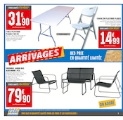 Chaise Angebote im Prospekt "100% ARRIVAGES : PRIX BAS EN QUANTITÉ LIMITÉE" von Brico Cash Chaise Angebote im Prospekt "100% ARRIVAGES : PRIX BAS EN QUANTITÉ LIMITÉE" von Brico Cash auf Seite 2