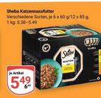 Katzennassfutter im Angebot bei GLOBUS in Zwickau Katzennassfutter Angebote von Sheba bei GLOBUS Zwickau für 5,49 €