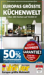 Möbel Inhofer Prospekt für Neu-Ulm mit 30 Seiten Möbel Inhofer Prospekt für Neu-Ulm: "EUROPAS GRÖSSTE KÜCHENWELT", 30 Seiten, 15.06.2022 - 09.07.2022