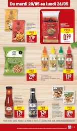 Prix et réduction Pistaches dans le prospectus Aldi en cours Offre Pistaches dans le catalogue Aldi du moment à la page 9