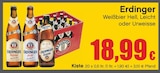 Weißbier Hell im Angebot bei RAN in Ulm Weißbier Hell Angebote von Erdinger bei RAN Ulm für 18,99 €