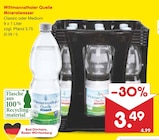 Mineralwasser Classic oder Medium im Angebot bei Netto Marken-Discount in Lörrach Mineralwasser Classic oder Medium Angebote von Wittmannsthaler Quelle bei Netto Marken-Discount Lörrach für 3,49 €