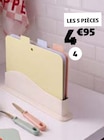 Gifi La Francheville - Promo Planches à découper avec support Promo Planches à découper avec support à 4,95 € dans le catalogue Gifi à La Francheville