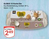 Aktuelle Eier Angebote bei GLOBUS in Erfurt Aktuelles 10 frische Eier Angebot bei GLOBUS in Erfurt ab 2,49 €