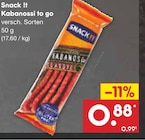 Aktuelle Mettwurst Angebote bei Netto Marken-Discount in Köln Aktuelles Kabanossi to go Angebot bei Netto Marken-Discount in Köln ab 0,88 €