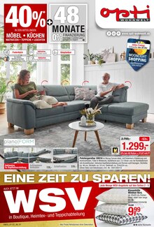Opti-Wohnwelt Prospekt für Bad Nauheim mit 20 Seiten Opti-Wohnwelt Prospekt für Bad Nauheim: EINE ZEIT ZU SPAREN! - WSV, 20 Seiten, 21.01.2022 - 12.02.2022