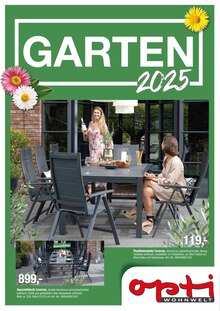 Gartenmöbel im Opti-Wohnwelt Prospekt "GARTEN 2025" mit 22 Seiten (Bremerhaven)