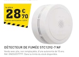 Promo Détecteur de fumée 5tc1292-7 nf à 28,70 € dans le catalogue Tout Faire à Savigny