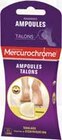 Pansements ampoules talons grand format x5 - MERCUROCHROME - Intermarché à Ivry-sur-Seine Pansements ampoules talons grand format x5 - MERCUROCHROME en promo chez Intermarché Ivry-sur-Seine à 2,44 €