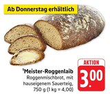 Aktuelle Brötchen Angebote bei EDEKA in Ulm Aktuelles Meister-Roggenlaib Angebot bei EDEKA in Ulm ab 3,00 €