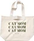 Shopper "CAT MOM" aus Bio-Baumwolle, natur/dunkelgrün (58x40x18 cm) Angebote von Vito & Joe bei dm-drogerie markt Hagen für 9,95 €