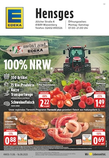 Aktueller EDEKA Prospekt "Aktuelle Angebote" Seite 1 von 24 Seiten für Wassenberg