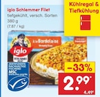 Schlemmer Filet von iglo für 2,99 € bei Netto Marken-Discount im Angebot Schlemmer Filet von iglo im aktuellen Netto Marken-Discount Prospekt