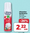 Sprührahne im Angebot bei Markant Nordwest in Iserlohn Sprührahne Angebote von Glücksklee bei Markant Nordwest Iserlohn für 2,22 €