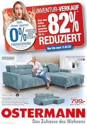 Ostermann Möbel & Einrichtung Prospekt der aktuellen Woche mit 12 Seiten, gültig von 14.06.2025 bis 11.07.2025, in Neuss und Umgebung Aktueller Ostermann Möbel & Einrichtung Prospekt in Neuss und Umgebung, "Inventur-Verkauf - 0% Clever-Finanzieren" mit 12 Seiten, 14.06.2025 - 11.07.2025
