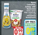 Cremfine zum Kochen im Angebot bei EDEKA in Potsdam Cremfine zum Kochen Angebote von Rama bei EDEKA Potsdam für 0,89 €