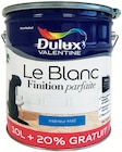 Peinture Le Blanc Finition parfaite mat 10 L + 2 L gratuits - DULUX VALENTINE en promo chez Mr.Bricolage Laon à 89,90 €