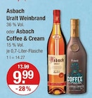 Brandy im V-Markt Prospekt Uralt Weinbrand von Asbach im aktuellen V-Markt Prospekt für 9,99 €