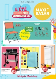Prospectus Bazar & Déstockage Maxi Bazar en cours, L'ÉTÉ À MINI PRIX COMMENCE ICI, 17 pages, 03/06/2026 - 28/06/2026 Catalogue Bazar & Déstockage Maxi Bazar en cours à Herblay et alentours, L'ÉTÉ À MINI PRIX COMMENCE ICI, 17 pages, 03/06/2026 - 28/06/2026
