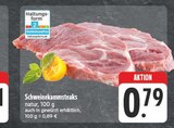 Schweinekammsteaks natur Angebote bei E center Coburg für 0,79 €