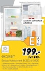 Einbau-Kühlschrank EKS131-V-040E von exquisit für 199,00 € bei MEDIMAX im Angebot Einbau-Kühlschrank EKS131-V-040E von exquisit im aktuellen MEDIMAX Prospekt