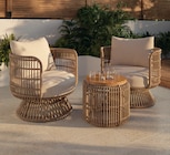 Salon bas de jardin en rotin Palm 2 personnes - GoodHome en promo chez Castorama Colmar à 399,90 €