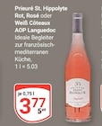 Rot im Angebot bei GLOBUS in Wiesbaden Rot Angebote von Priuré St. Hippolyte bei GLOBUS Wiesbaden für 3,77 €