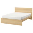 Aktuelle Bett Angebote bei IKEA in Cottbus Aktuelles Bettgestell hoch Eichenfurnier weiß lasiert/Lönset 140x200 cm Angebot bei IKEA in Cottbus ab 307,00 €