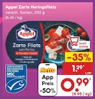 Zarte Heringsfilets von Appel für 0,99 € bei Netto Marken-Discount im Angebot Zarte Heringsfilets von Appel im aktuellen Netto Marken-Discount Prospekt
