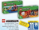 Die Piratenschiffreise „21259“ oder Hinterhalt am Netherportal „21255“ Angebote von Lego Minecraft bei EDEKA Augsburg für 11,99 €