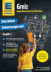 Aktueller E center Supermarkt Prospekt in Langenbernsdorf und Umgebung, "Male Deinen Einkaufswagen aus!" mit 2 Seiten, 17.08.2026 - 26.09.2026