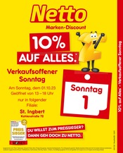 Smartphone im Netto Marken-Discount Prospekt in St. Ingbert Aktueller Netto Marken-Discount Prospekt mit Smartphone, "10% auf Alles", Seite 1
