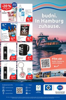 Wasser im budni Prospekt "drogeriemarkt" mit 8 Seiten (Berlin)