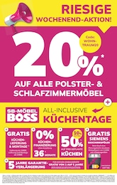 SB Möbel Boss Prospekt für Brandenburg: "RIESIGE WOCHENEND-AKTION", 1 Seite, 14.03.2025 - 16.03.2025