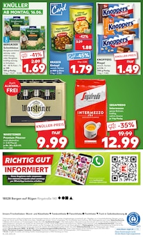 Warsteiner im aktuellen Kaufland Prospekt (Stralsund) Warsteiner im Kaufland Prospekt "Aktuelle Angebote" mit 54 Seiten (Stralsund)