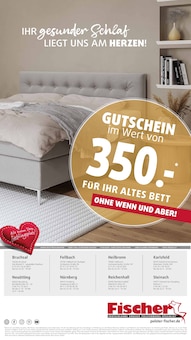 Gutscheine im Polstermöbel Fischer Prospekt "BOXSPRING SPEZIAL" mit 21 Seiten (Nürnberg)