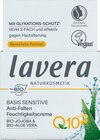 Basis Sensitive Anti-Falten Feuchtigkeitscreme von Lavera für 8,99 € bei Rossmann im Angebot Basis Sensitive Anti-Falten Feuchtigkeitscreme von Lavera im aktuellen Rossmann Prospekt