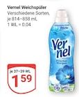 Vernel Weichspüler Angebote bei GLOBUS Zwickau für 1,59 €