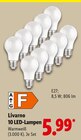 10 LED-Lampen Angebote von Livarno bei Lidl Bochum für 5,99 €