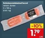 Aktuelles Schinkenzwiebelmettwurst Angebot bei Netto Marken-Discount in Mönchengladbach ab 1,79 €