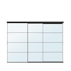 Schiebetür-Kombination schwarz/Spiegelglas 276x205 cm Angebote von SKYTTA / AULI bei IKEA Wunstorf für 755,00 €