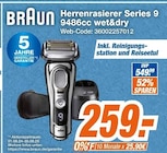 Aktuelles Herrenrasierer Series 9 9486cc wet&dry Angebot bei expert in Siegen (Universitätsstadt) ab 259,00 €