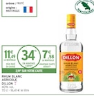 Rhum blanc agricole - DILLON - Intermarché à Montpellier Rhum blanc agricole - DILLON en promo chez Intermarché Montpellier à 7,58 €