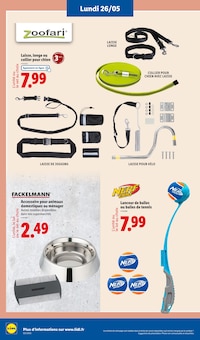 Promotion Laisse Pour Chien dans le prospectus Lidl, valable du 22/05/2025 au 28/05/2025 Promo Laisse Pour Chien dans le catalogue Lidl du moment à la page 66