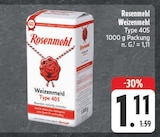 Weizenmehl Type 405 Angebote von Rosenmehl bei EDEKA Erlangen für 1,11 €